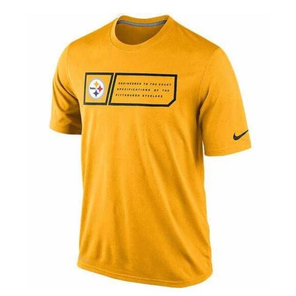 Men's Pittsburgh Steelers Nike Legend Jock Tag Gold T-Shirt Size, 3XL - Picture 1 of 7